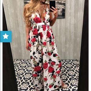 Romantic Rose Maxi Dress